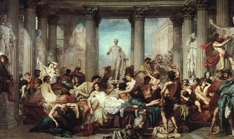 Thomas Couture Romans in the Decadence of the Empire France oil painting art